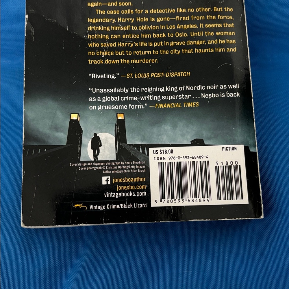 Killing Moon By Jo Nesbo Soft Cover A Harry Hole Novel NWOTS - Picture 10 of 10